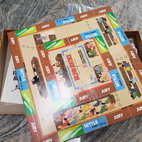 [GREAT Condition] Vintage 1969 "Blind Justice" Game COMPLETE Avalon Hill Co - Picture 5 of 6